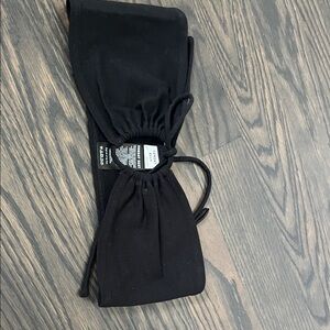 Black Drawstring Bandeau Top